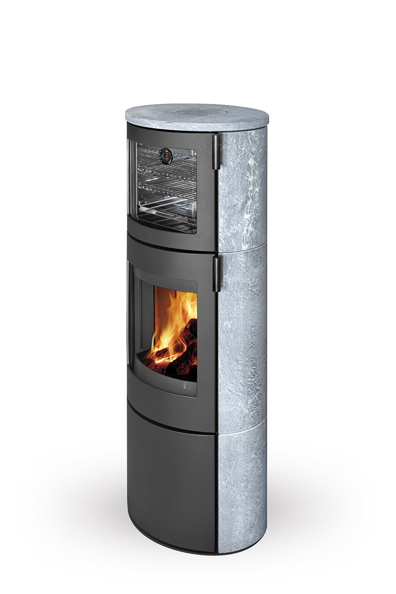LAMIA BF Soapstone with baking oven - fireplace stoves | RHEA FLAM